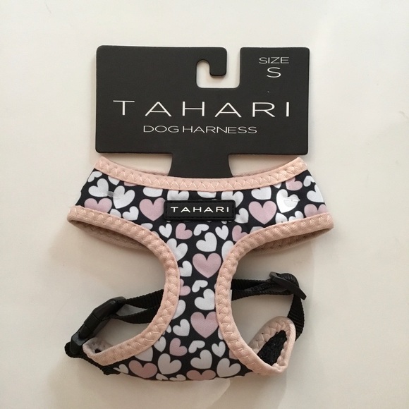 Tahari Dog New S Dog Harness Hearts Pattern For Small Dog Tahari Poshmark